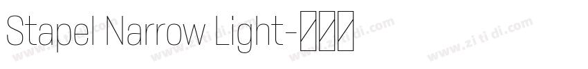 Stapel Narrow Light字体转换